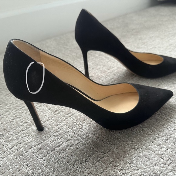 Jimmy Choo Black Suede High Heels Stiletto Pointed Pumps Size 39,Beautiful Cond. - Picture 15 of 15